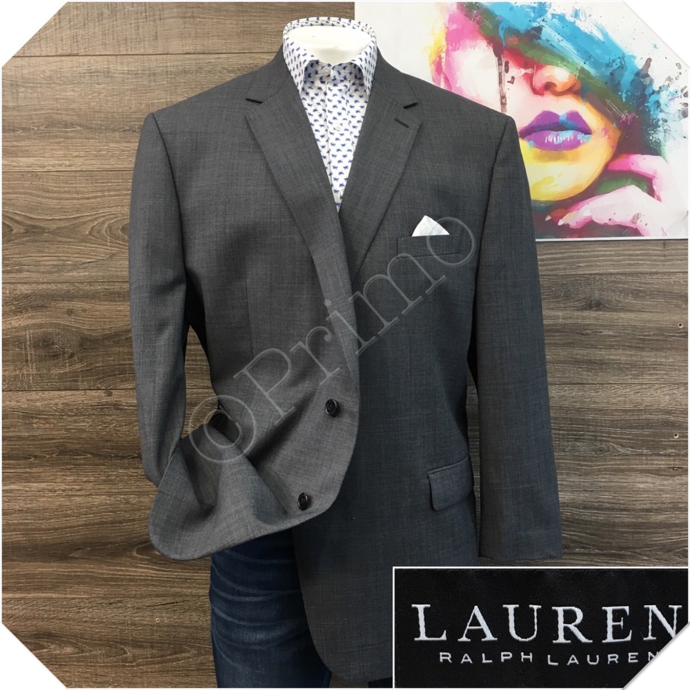 RALPH LAUREN Mens Blazer Sport Coat Casual Jacket Size 52L Classic‎ Wool Suit